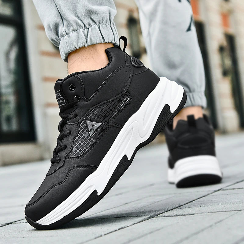 Men's High Quality Plus Size Casual Sneakers Four Seasons Soft Sole Outdoor Breathable Running Shoes Students Light Sports Shoes