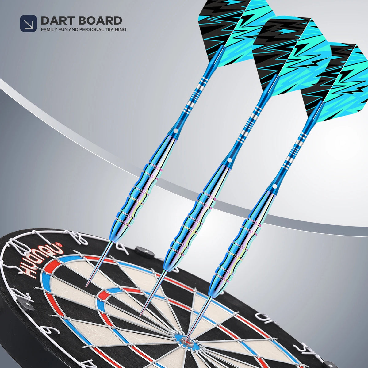 Professional 3-Piece Stainless Steel Dart Set (Includes Colorful Dart Barrels and Free Accessories), Suitable for Daily Practice, Competitive Games, Christmas Gifts, and Halloween Party Entertainment.