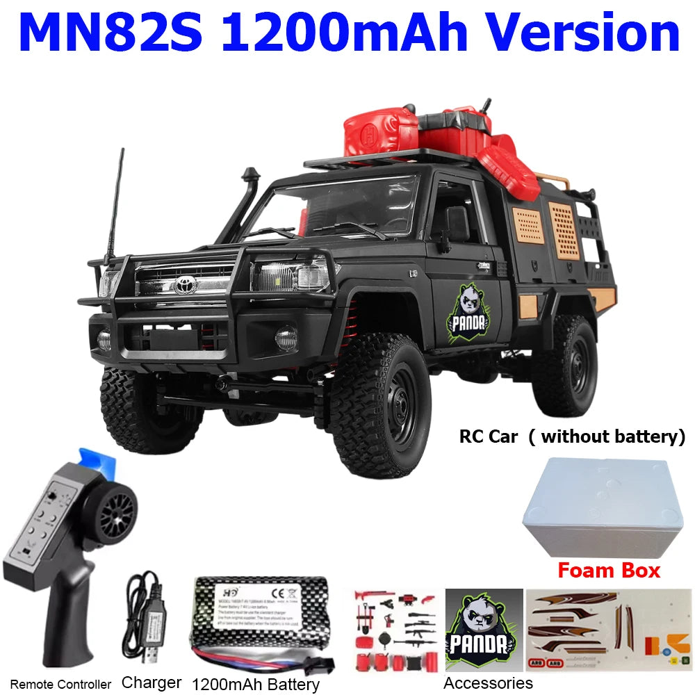 MN82 MN82PRO MN82S MN82T RC Car 1/12 4WD 2.4G Remote Control Car Climbing Off-road RC Crawler LED Light Truck RC Toys As Gift