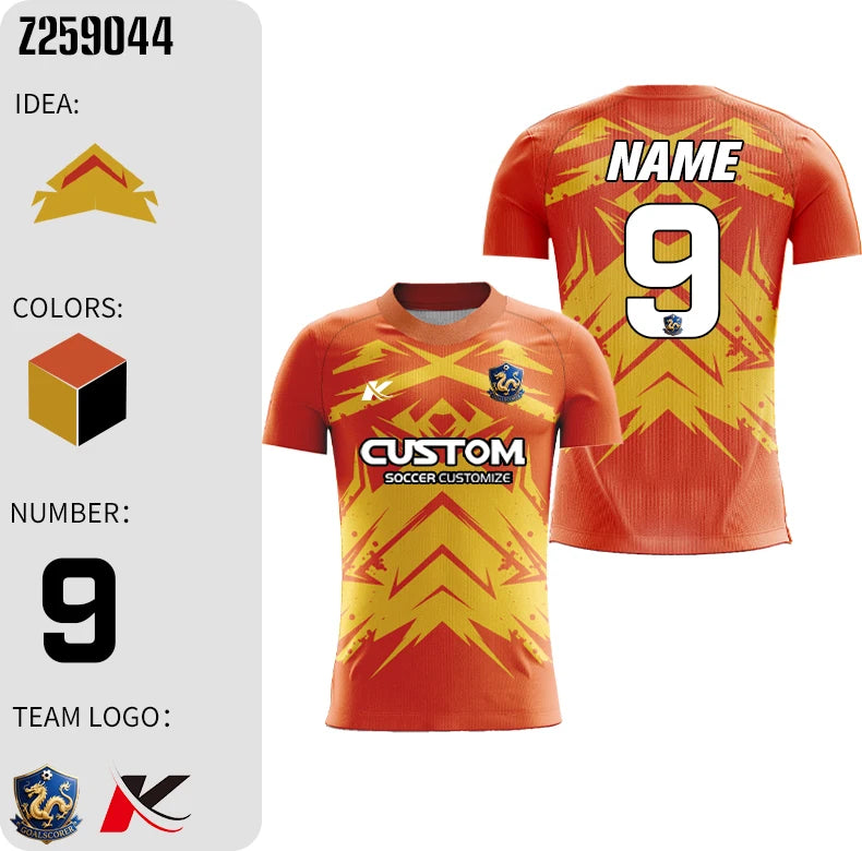 Wholesale Football Jersey Custom Shirt Sublimation Embroidery Logo Team Soccer Shirts Men Training Sportswear Jersey Top Z259049