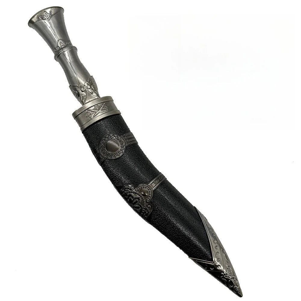 38cm Nepalese Kukri Uncut Blade Machete Weapons Model High Quality Desktop Display Ornaments Collection Birthday Gift for Boys