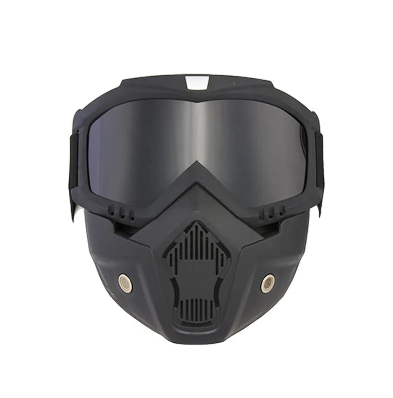 Tactical Full Face Helmet MICH ABS - Detachable Goggles & NVG Bracket for Airsoft CS Outdoor Wargame Protective Gear