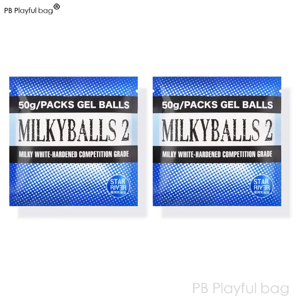 Outdoor Sports 7.2MM Milk Ball 2 Milky White Gel Ball Toy Accessories Water Bullet Adult Leisure CS Game QG736