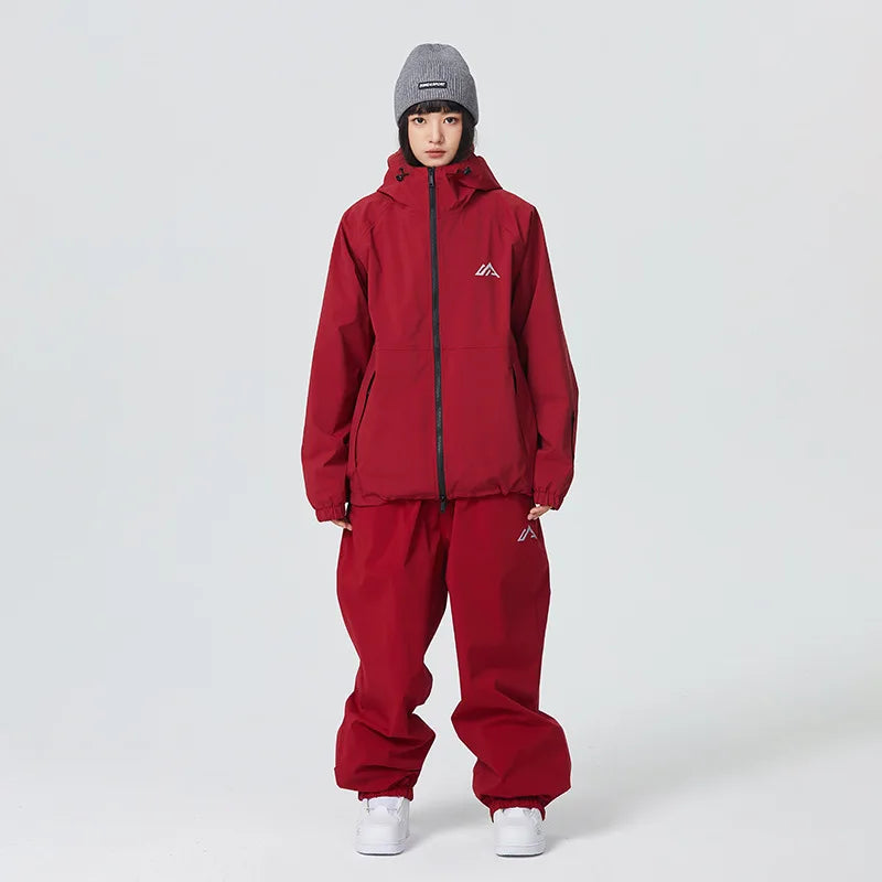 SEARIPE 2025 New Winter Man And Woman's Warm Ski Suit Breathable Waterproof Snowboarding Snow Sets Unisex Coat And Pants Suit