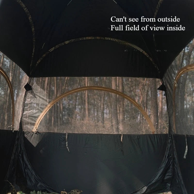 Outdoor Hunting Tent Portable Quick Open 270 ° Perspective Camouflage Hidden Bird Watching  2Persons Pop Up Outdoor Photography