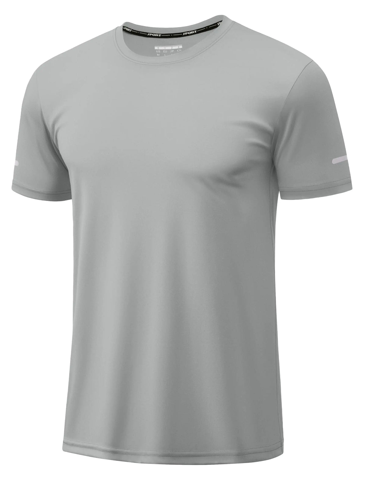 TACVASEN Wokrout Shirts Dry Fit Mens UPF 50+ Sun Protection T-Shirt Reflective Moisture Wicking Gym Shirts Casual Running Tops