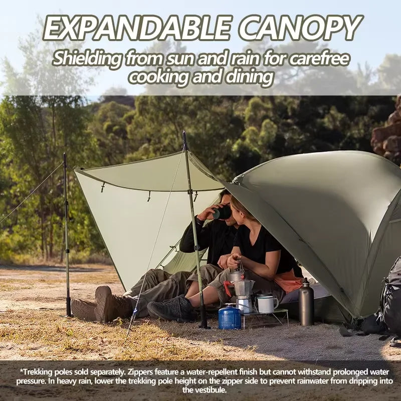 Naturehike Mongar 2 UL/PRO/Base Tent Camping 1-3 Person Tent Outdoor Travel 15D Waterproof Ultralight Backpacking Shelter Tent
