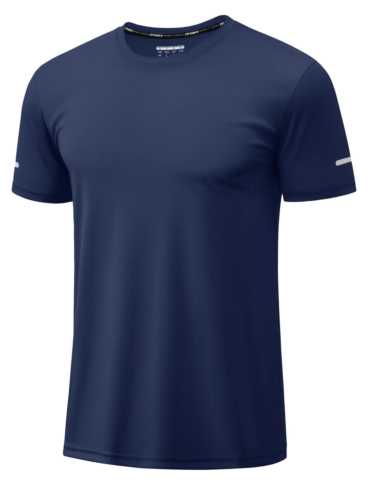 TACVASEN Wokrout Shirts Dry Fit Mens UPF 50+ Sun Protection T-Shirt Reflective Moisture Wicking Gym Shirts Casual Running Tops