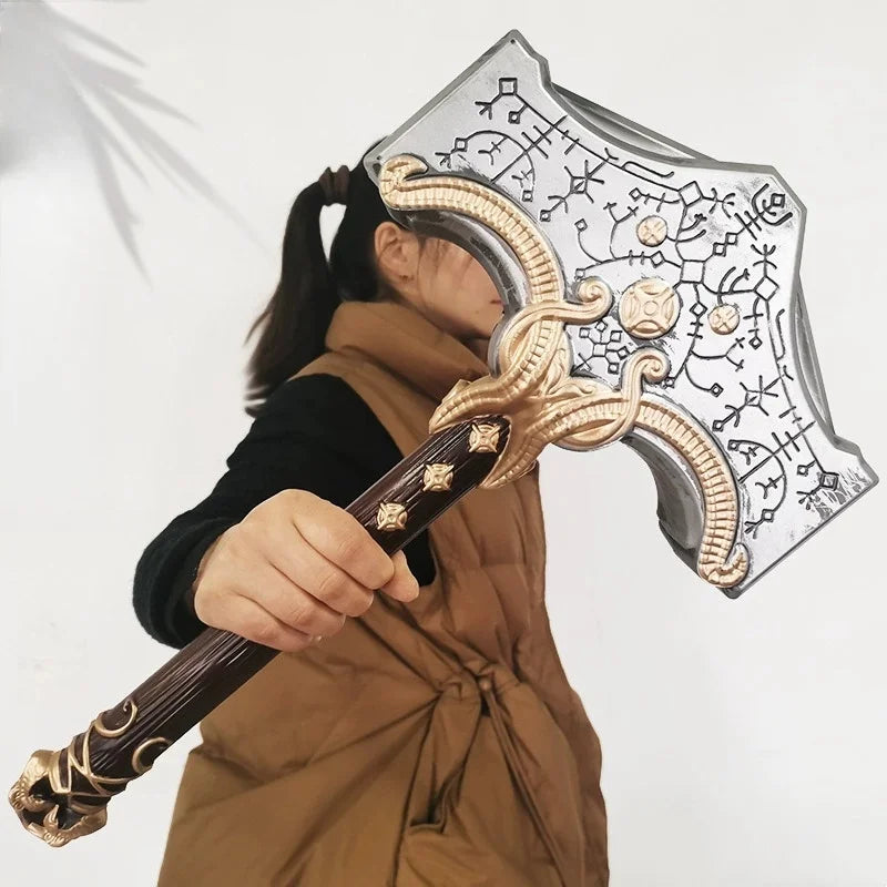 Large Kratos Axe Katana Athena Leviathan Blade Sword Chaos God of War 4 Cosplay Prop Real Size Japanese Katana Samurai Sabre Toy