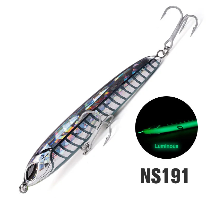 Noeby Sinking Heavy Stickbait Lure 115mm 64g 130mm 81g Pencil Jigs Artist Sea Fishing Lure Hard Baits Saltwater Fishing Lures
