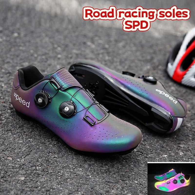 SPD Road Cycling Shoes, Mountain Off-Road MTB, Comfortable And Non-Slip, Unisex For Road Racing And City Commuting 37-46
