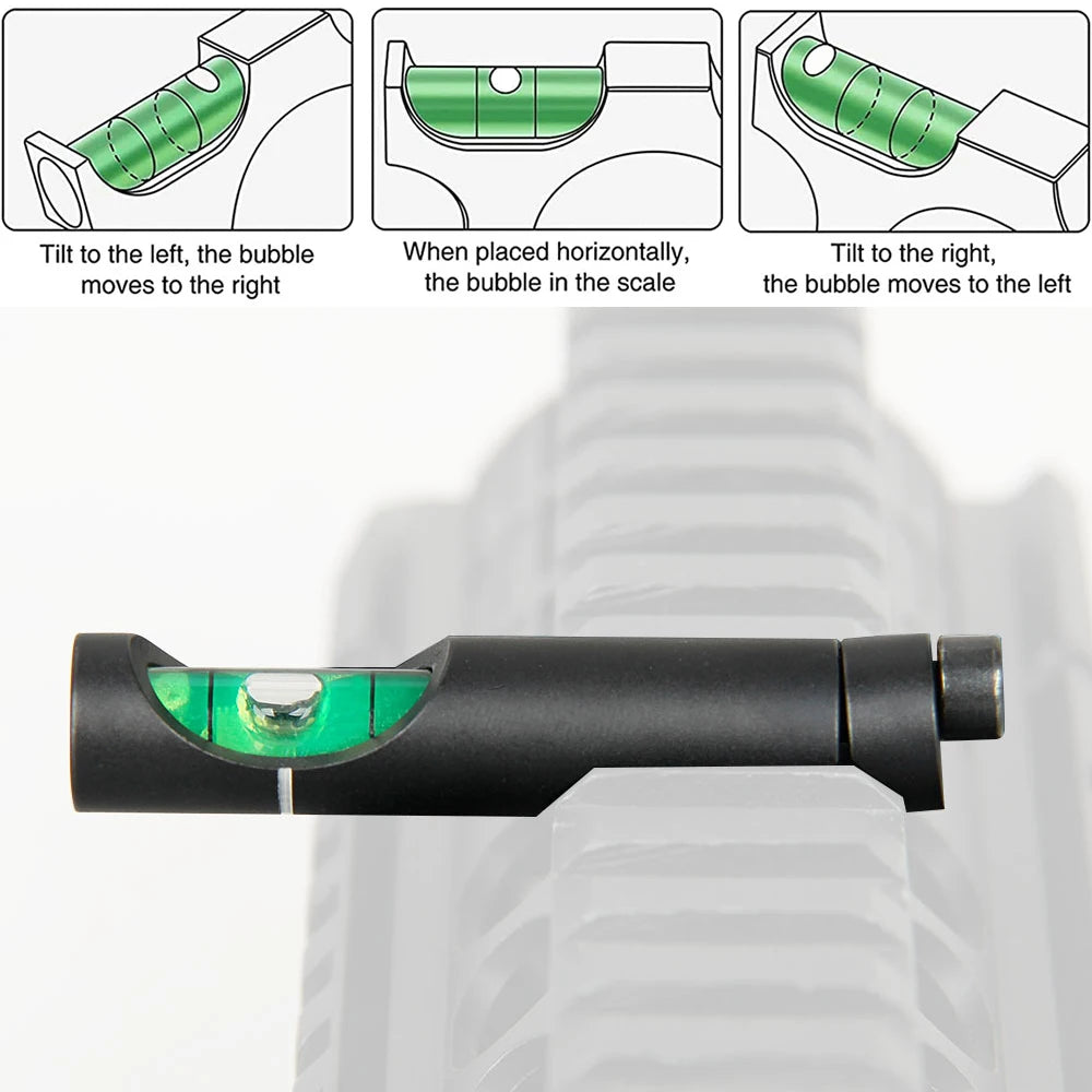 Tactical Riflescope Universal Spirit Level Balance for 25.4/30/35mm Ring 11/20mm Picatinny Rail Hunting Rifle Scope Adapter