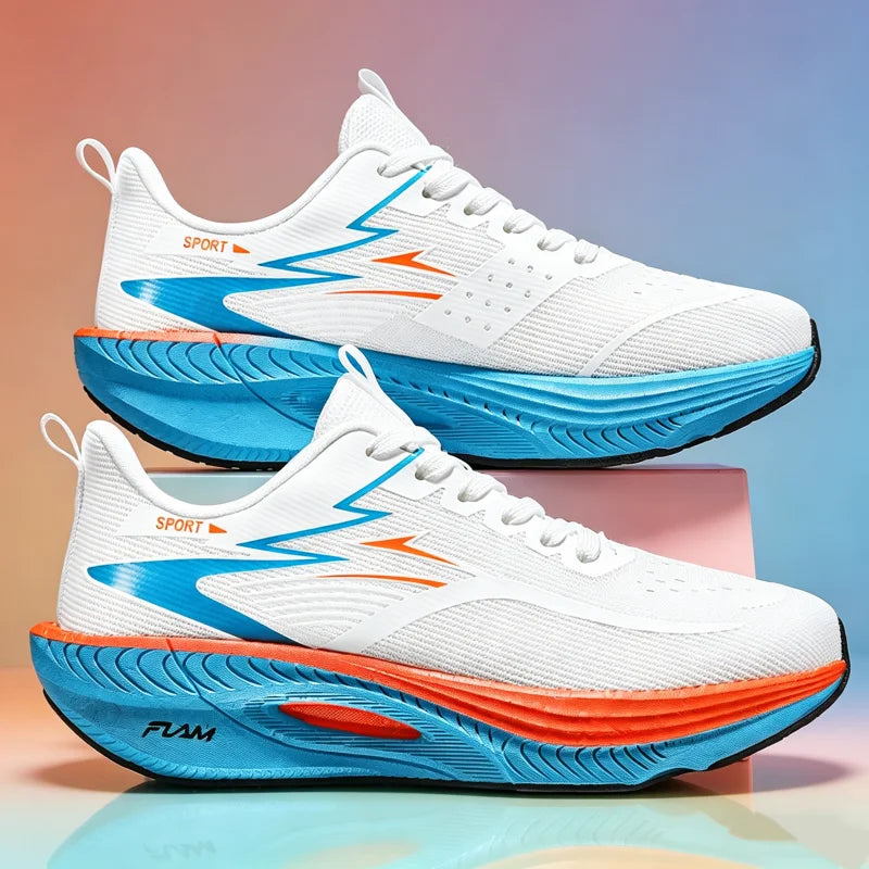 Marathon Running Shoes Men Speciality Sports Carbon Board Breathable Lightweight Women's Comfortable Athletic Nonskid Sneakers