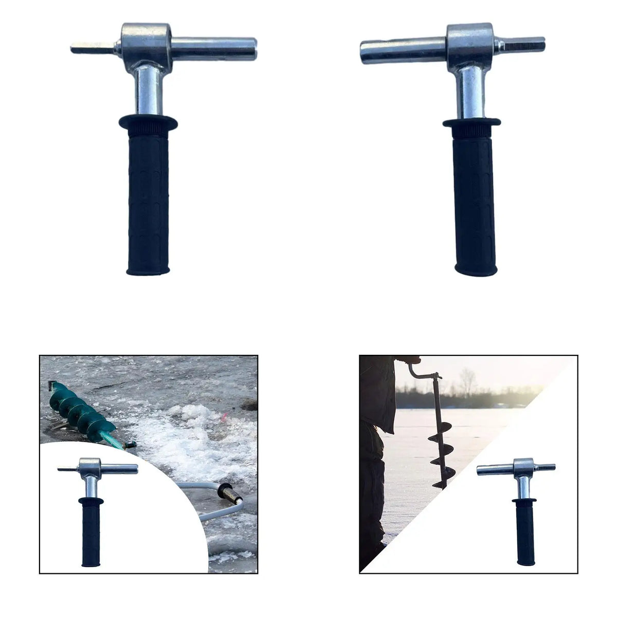 18/20MM Ice Auger Drill Adapter Supplies Set Up Ice Fishing Shelters Fishing Accessories for Outdoor Ice Insert Sewing Fishing
