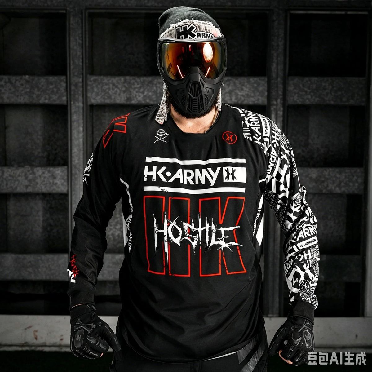 NEW MOUNTAIN BIKE & MOTORCYCLE ENDURANCE PRINTED LONG-SLEEVE SHIRT MEN'S DOWNHILL OFF-ROAD BREATHABLE PAINTBALL RIDING SUIT TOP