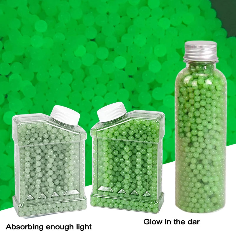 2O--Fluorescent 6mm Airsoft BBs Bullets 0.12g BB Strikeball Rifle Gun Plastic BB Balls Glow in the Dark BB Pellets