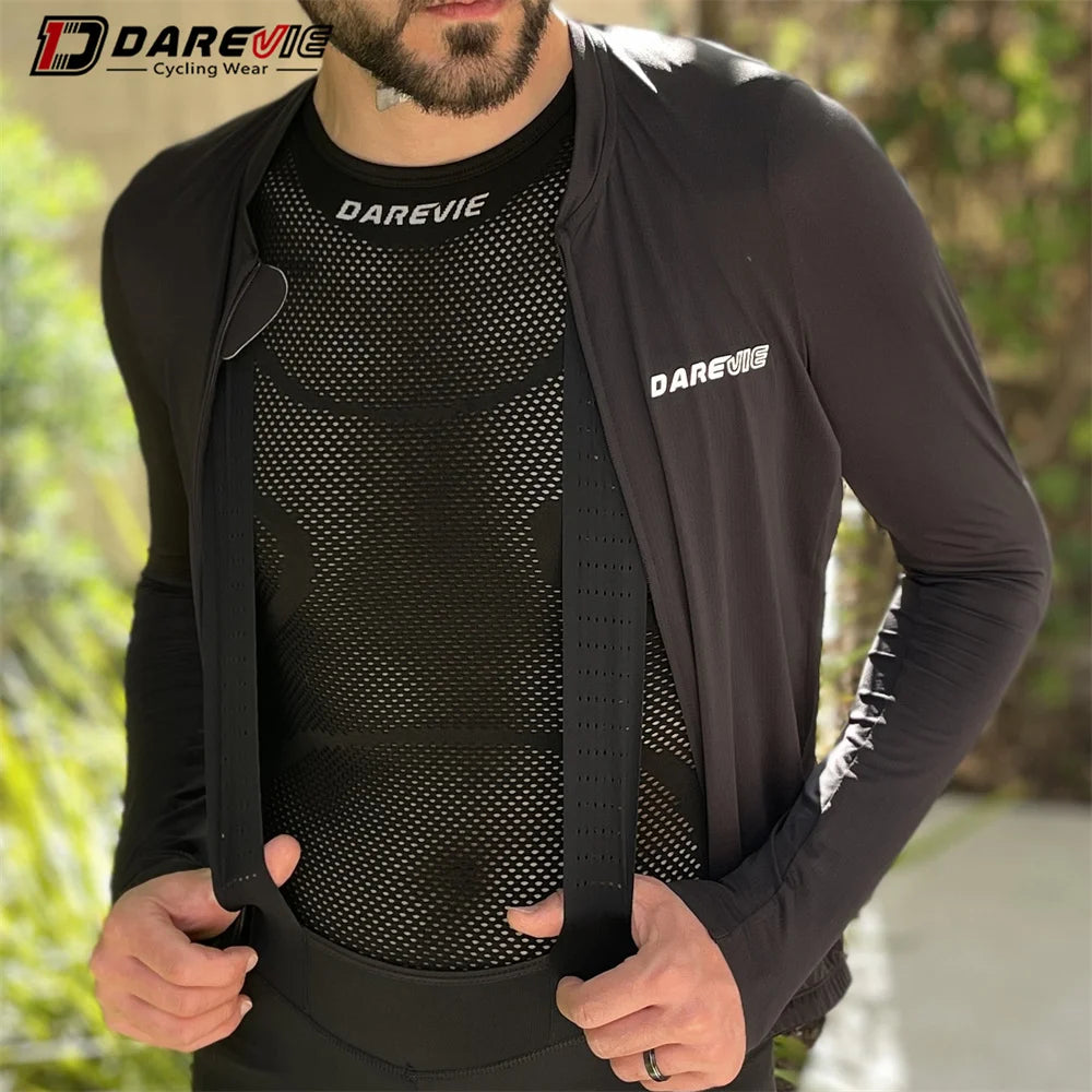 DAREVIE Cycling First Layer Man Small Size Compression Seamless Women Bicycle Cycling Inner Sports Undershirt Bike Base Layer
