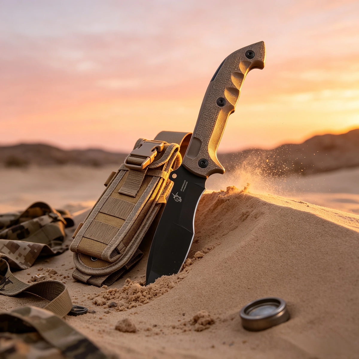 FX-500 - Indian style, Tracker model, camping heavy-duty folding knife, N690 steel, outdoor emergency tool