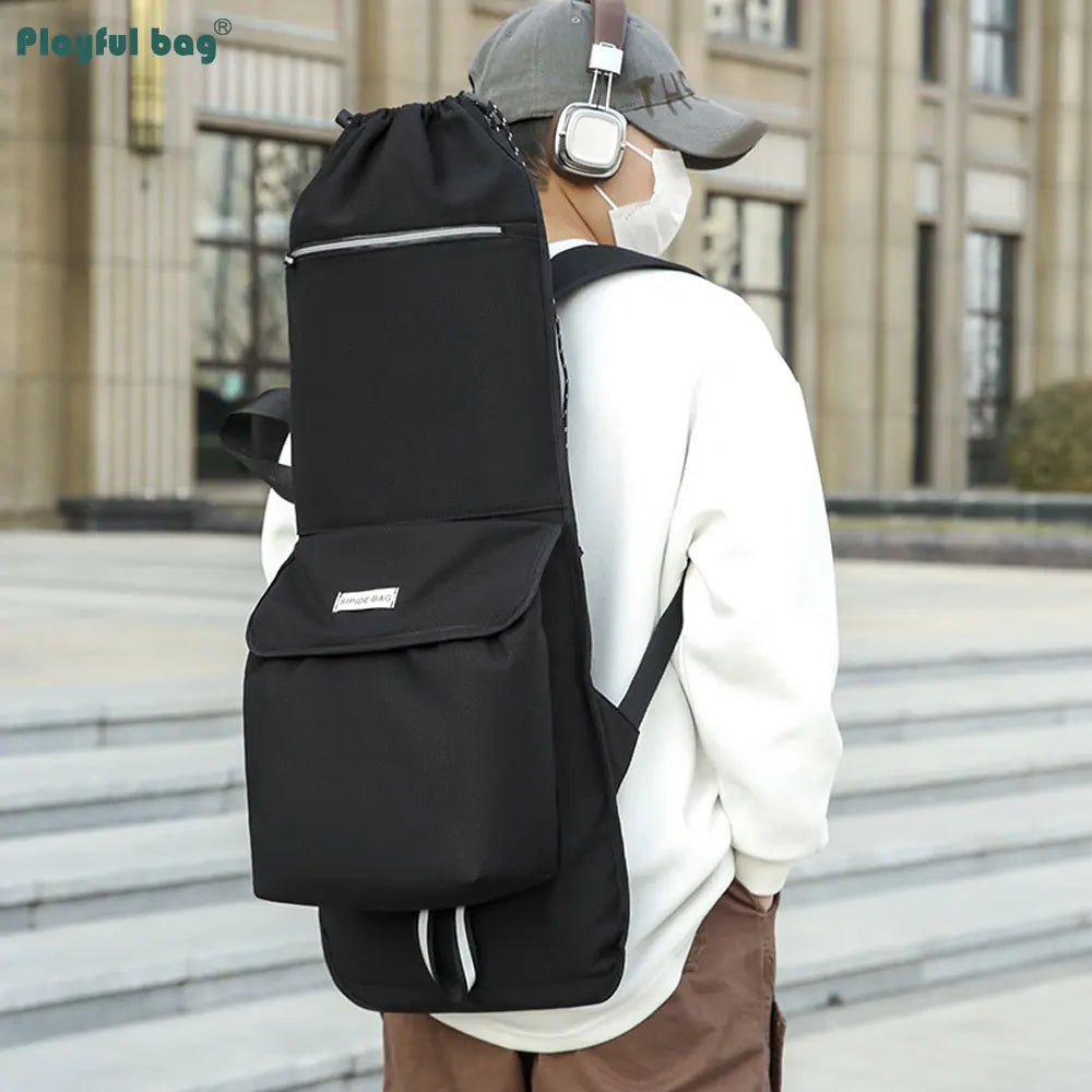 122CM 94CM 86CM Canvas Skateboard Bag Large Capacity Multifunctional Fishing Tackle Backpack Diving Fin Protective Bags AVA311