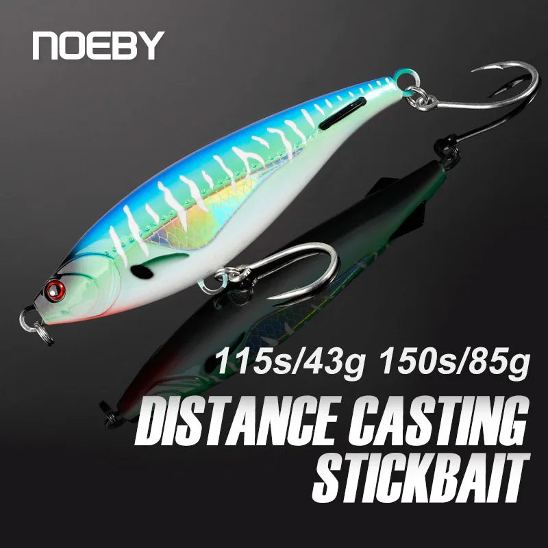 NOEBY-Stickbait Sinking Pencil Fishing Lure, Long Casting, Artificial Hard Baits,Sea Bass Tuna Fishing Lure,115mm 43g,150mm 85g