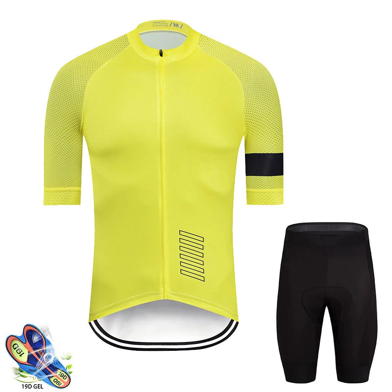 2026 New Pro Team Cycling Jersey Set Men's Summer Bike Mountain Uniform Ropa Ciclismo Maillot Hombre Bicycle Clothing Suit