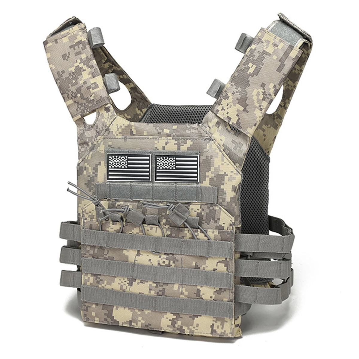 Lightweight hunting vest MOLLE system air cushion vest with adjustable shoulder straps for outdoor hunting sports