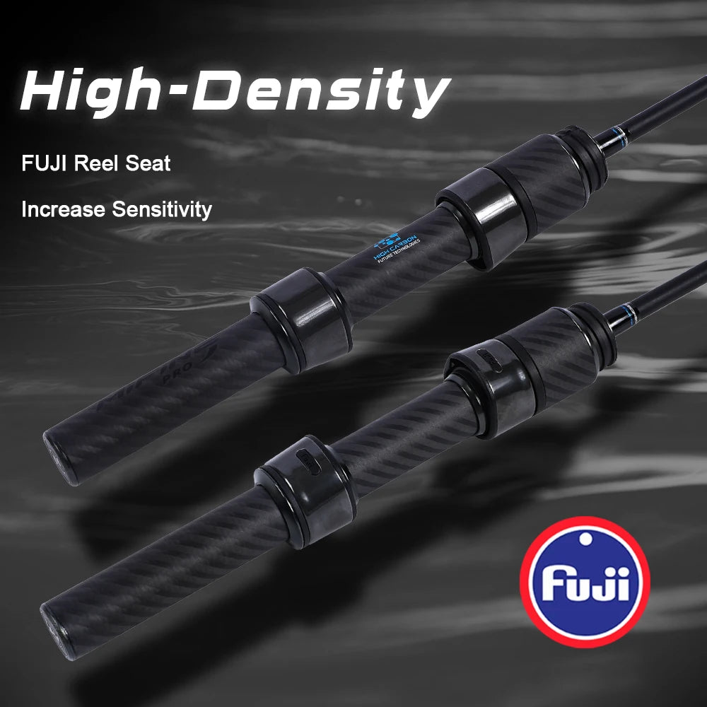 MIFINE Nano Jig Zero Spinning Rod Ultra-lightweight Fishing Rod 0.2-0.8g 1.68m/1.83m Fuji Rings MF Action for Bass Trout Fishing