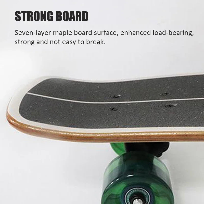 Portable Mini Skateboard 19 Inch Complete Skateboard Maple High Speed Drift Cruiser Skate Board for Kids Adults Beginner Pet Dog