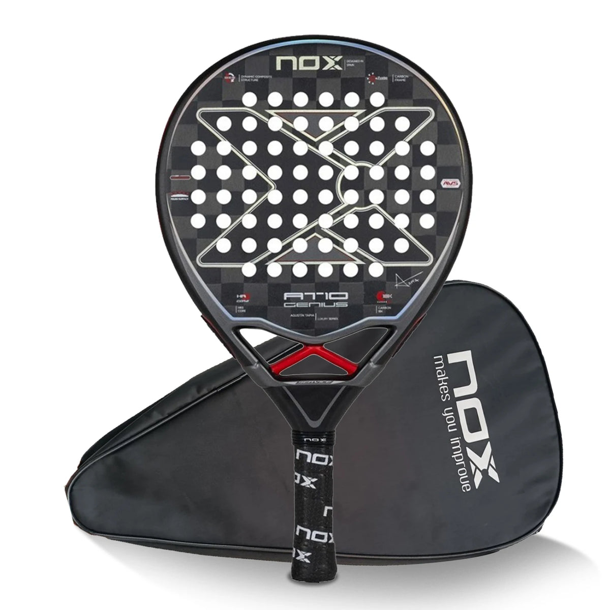 NOX New 2024 2023 2025 Paleta Padel Tennis Rackets Paddle Carbon Fiber EVA Memory Flex Foam Core Lightweight Pop Sports Racquet