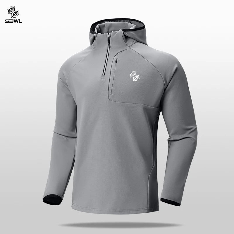 SBWL Man Autumn Winter Outdoor Sports With Warm Comfortable Long Sleeve Shirt Fashion High Quality Base Long Sleeve Tshirt Tops