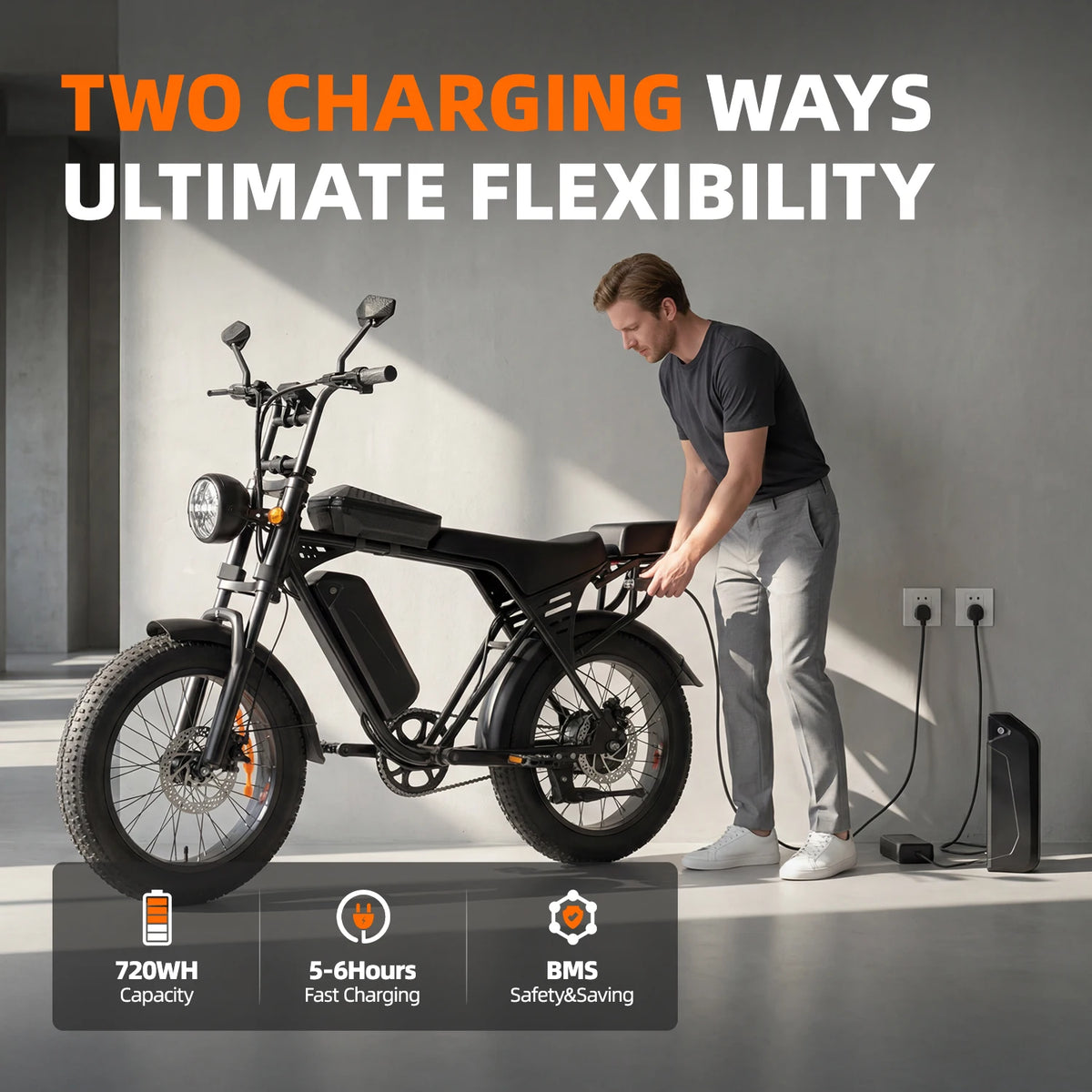 X5 20 Inch Fat Tire All Terrain Electric Bike 1500W Peak Motor E-Bike 48V15AH Removable Battery Dual Disc Brake Adult Electric Bicycle Off Road Beach Snow