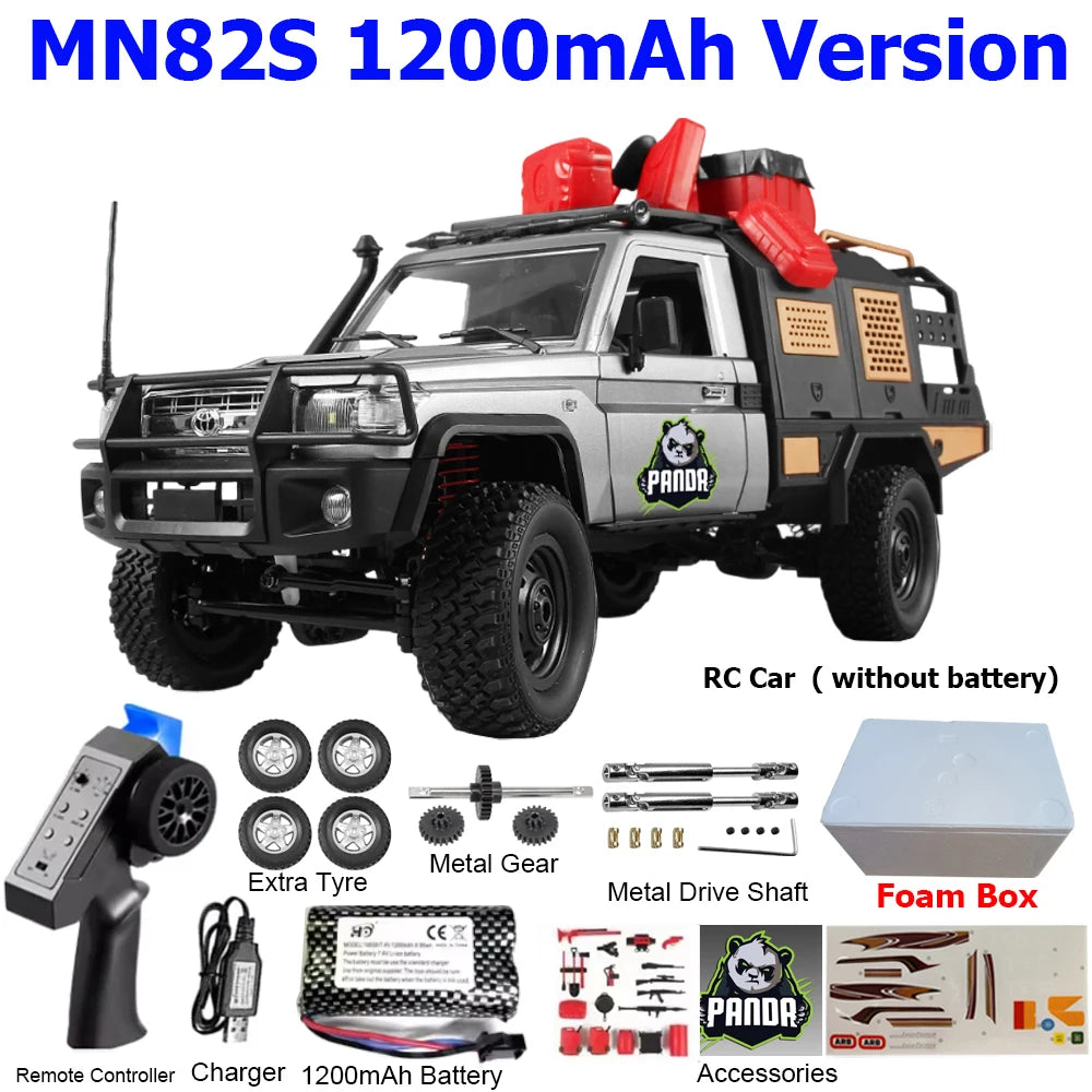 MN82 MN82PRO MN82S MN82T RC Car 1/12 4WD 2.4G Remote Control Car Climbing Off-road RC Crawler LED Light Truck RC Toys As Gift
