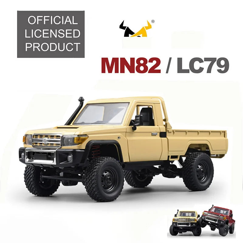 1:12 MN Model MN82 RC Car 2.4G RTR Version 4WD 280 Motor Proportional Off-Road Remote Control Crawler Toys For Boys Gifts