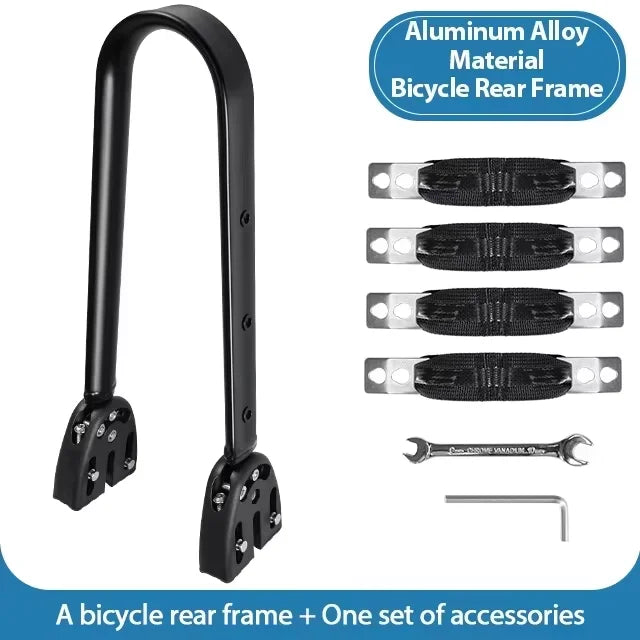 Gravel Bike Aluminum Alloy Bicycle Luggage Carrier Big 10L Capacity Waterproof Travel Bike Bag Bicycle Rear Seat Bag Bikepacking