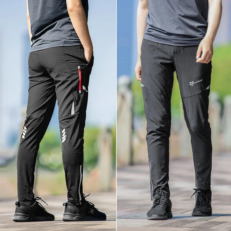 ROCKBROS Spring Summer Cycling Pants Men Women Breathable Bicycle Trousers Hight Elasticity Outdoor Running Fishing Sports Pants