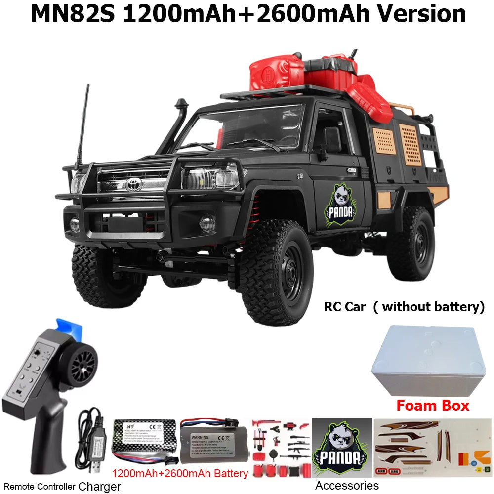 MN82 MN82PRO MN82S MN82T RC Car 1/12 4WD 2.4G Remote Control Car Climbing Off-road RC Crawler LED Light Truck RC Toys As Gift