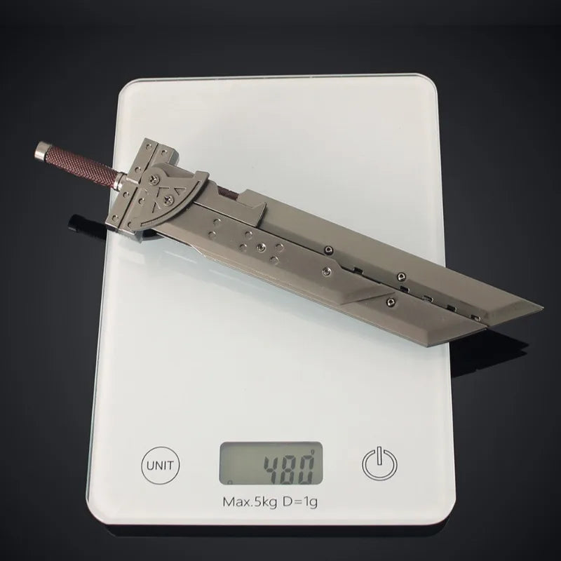 25cm 7pcs Final 3 Fantasy Cloud Buster Sword Alloy Model Metal Toy Holiday Box Game Peripheral Anime Manga Collection Gift Toy