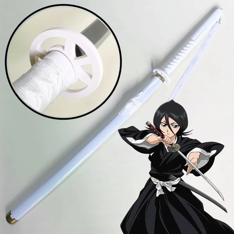 40inch Anime Bleach Katana Wooden Ninja Knife Aizen Ichigo Cosplay Sword Real Size Japanese Katana Original Samurai Sabre Gift
