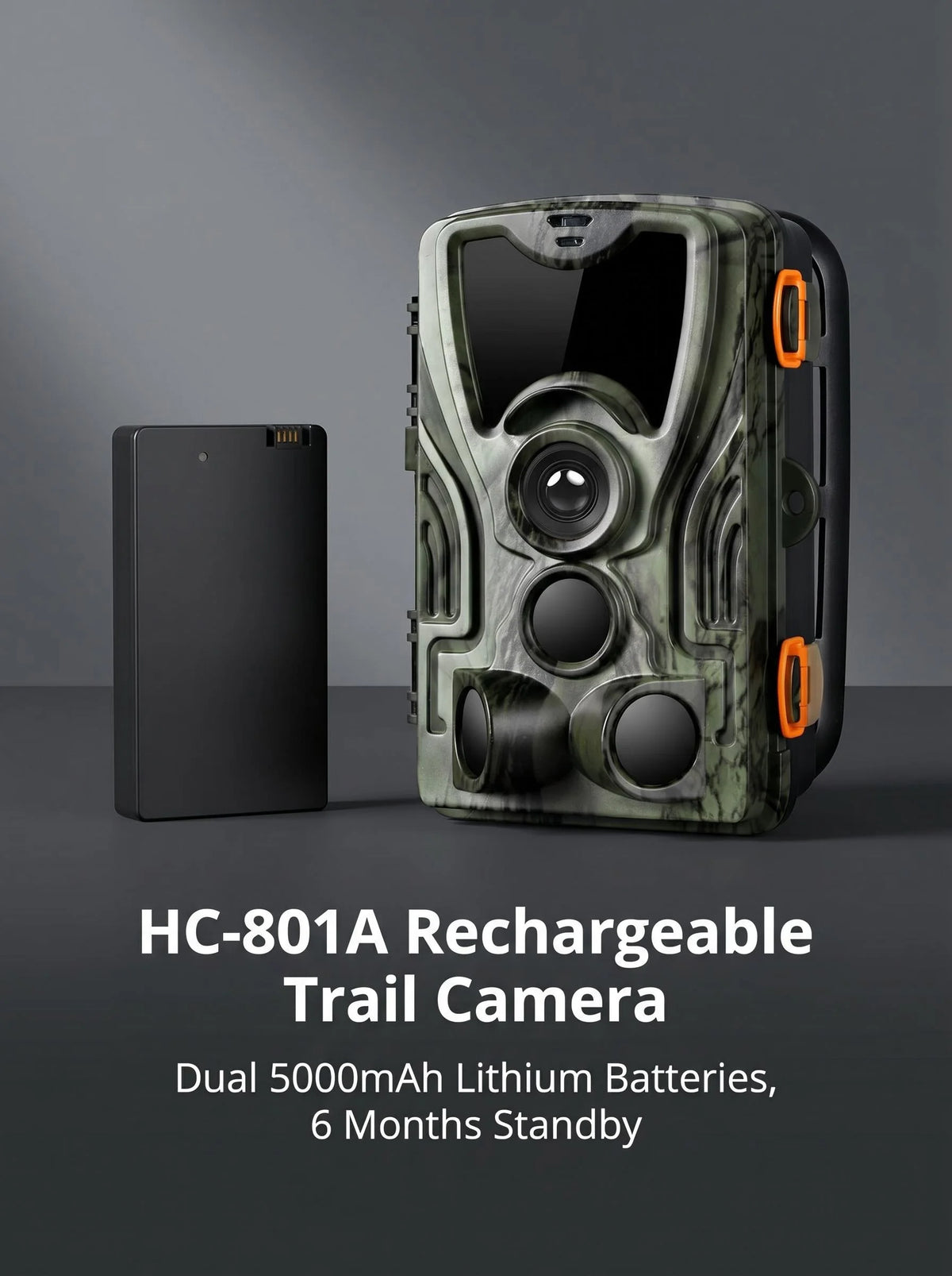 HC801A-LI  1080P Night Vision Trail Hunting Camera 20MP  with 5000mAh Lithium Battery Wild Surveillance Photo Trap