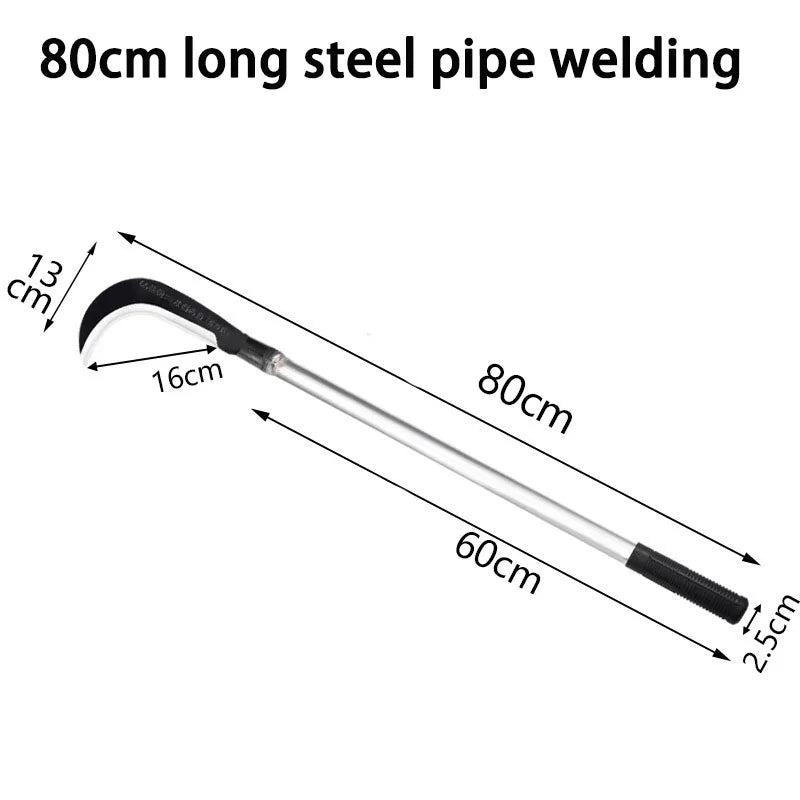 Add long handle sickle wood cutting outdoor lawn mower branch pruning tree cutting machete thickened