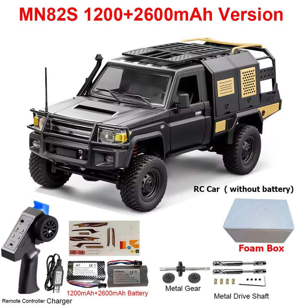 MN82 MN82PRO MN82S MN82T RC Car 1/12 4WD 2.4G Remote Control Car Climbing Off-road RC Crawler LED Light Truck RC Toys As Gift