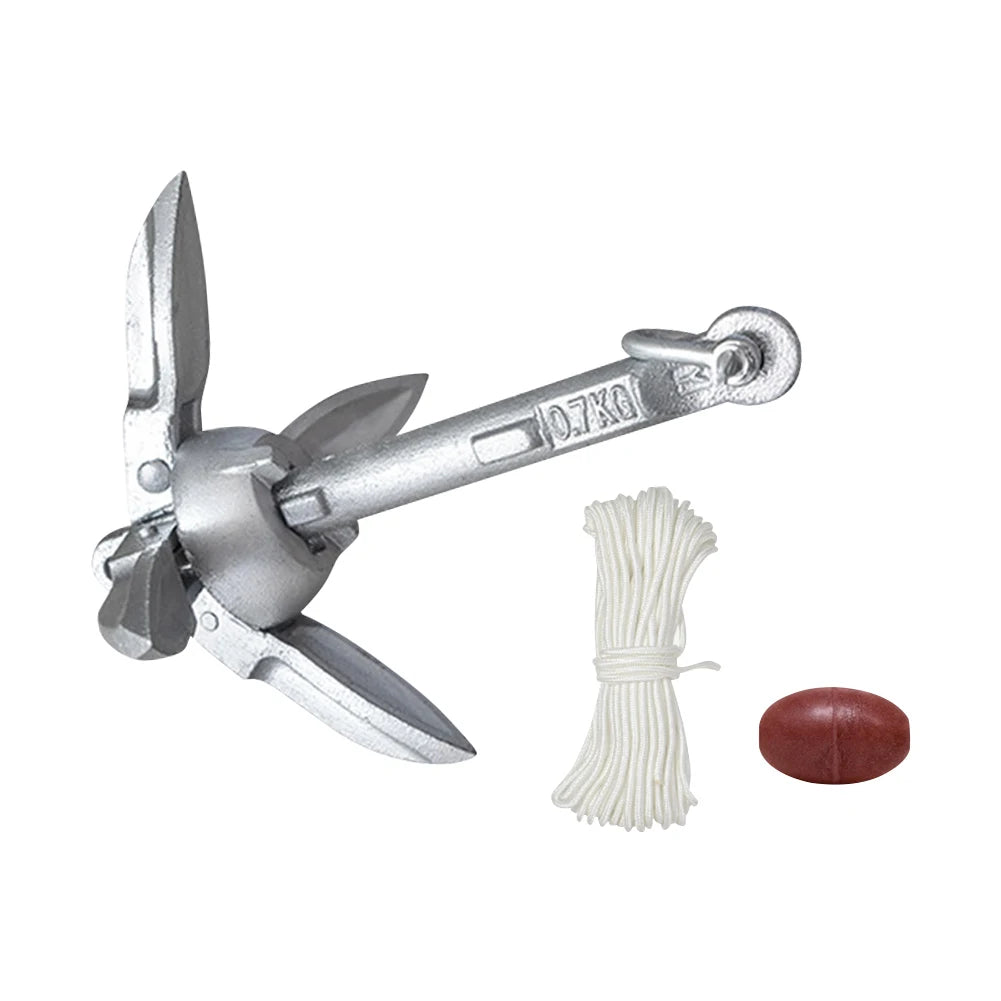 0.7KG 1.5KG Stainless Steel Folding Watercraft Anchor Kayak Marine Canoe Boat Grapnel Raft Fishing Boat Anchor Boat Accessories