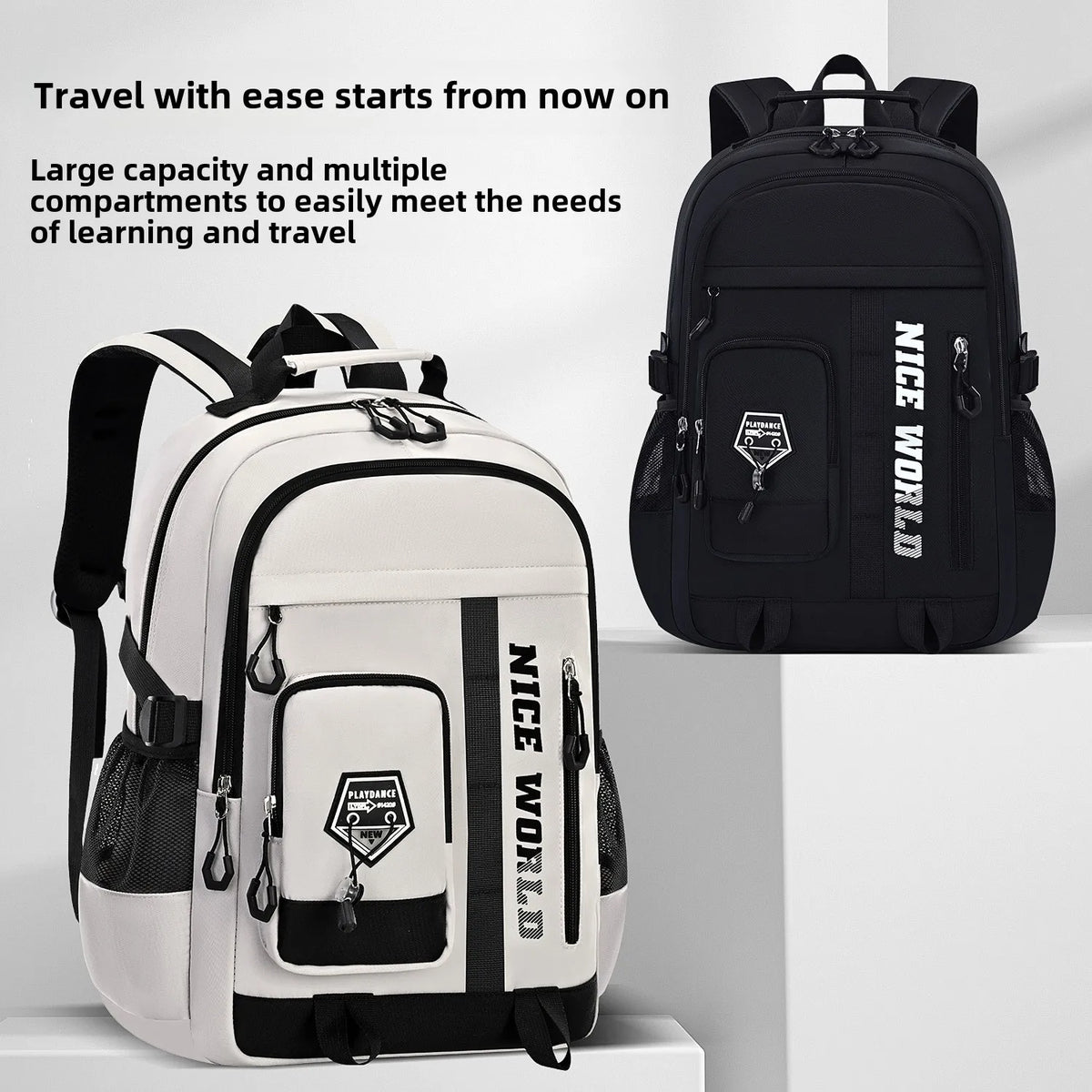 teenage school backpack for boys girls cool large bookbag student backpack with many pockets college middle high school bags