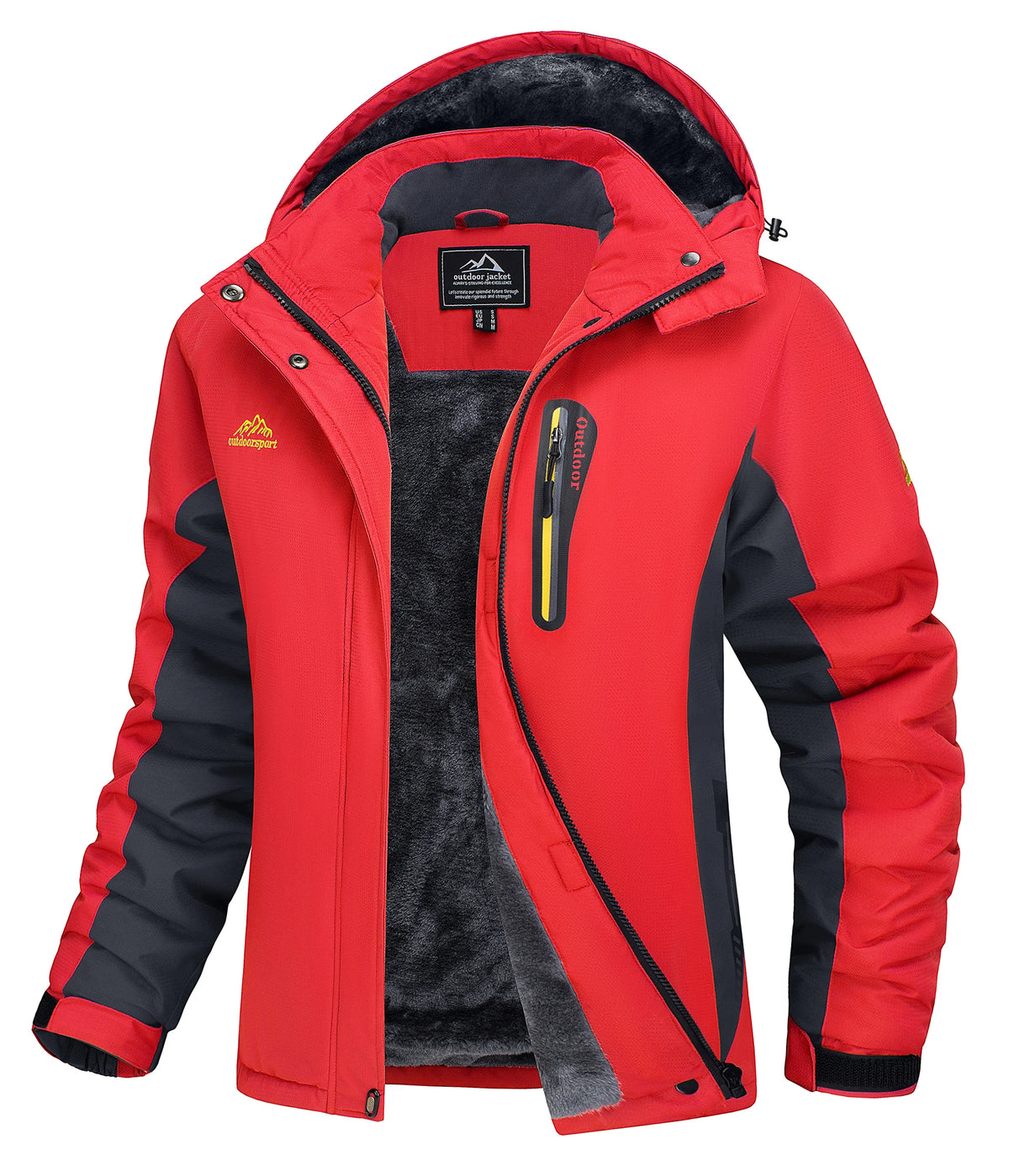 TACVASEN Winter Fleece Lined Ski Snowboard Jacket Womens Waterproof Themal Hiking Jacket Work Coat Windbreaker Parka Raincoat