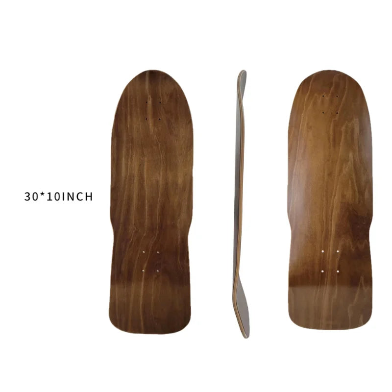 2025 New Skate Board Deck Hardwearing Maple Skateboard Gothic Long Board Diy Blank Surfboard For Outdoor Sport 31*10.25 Inch