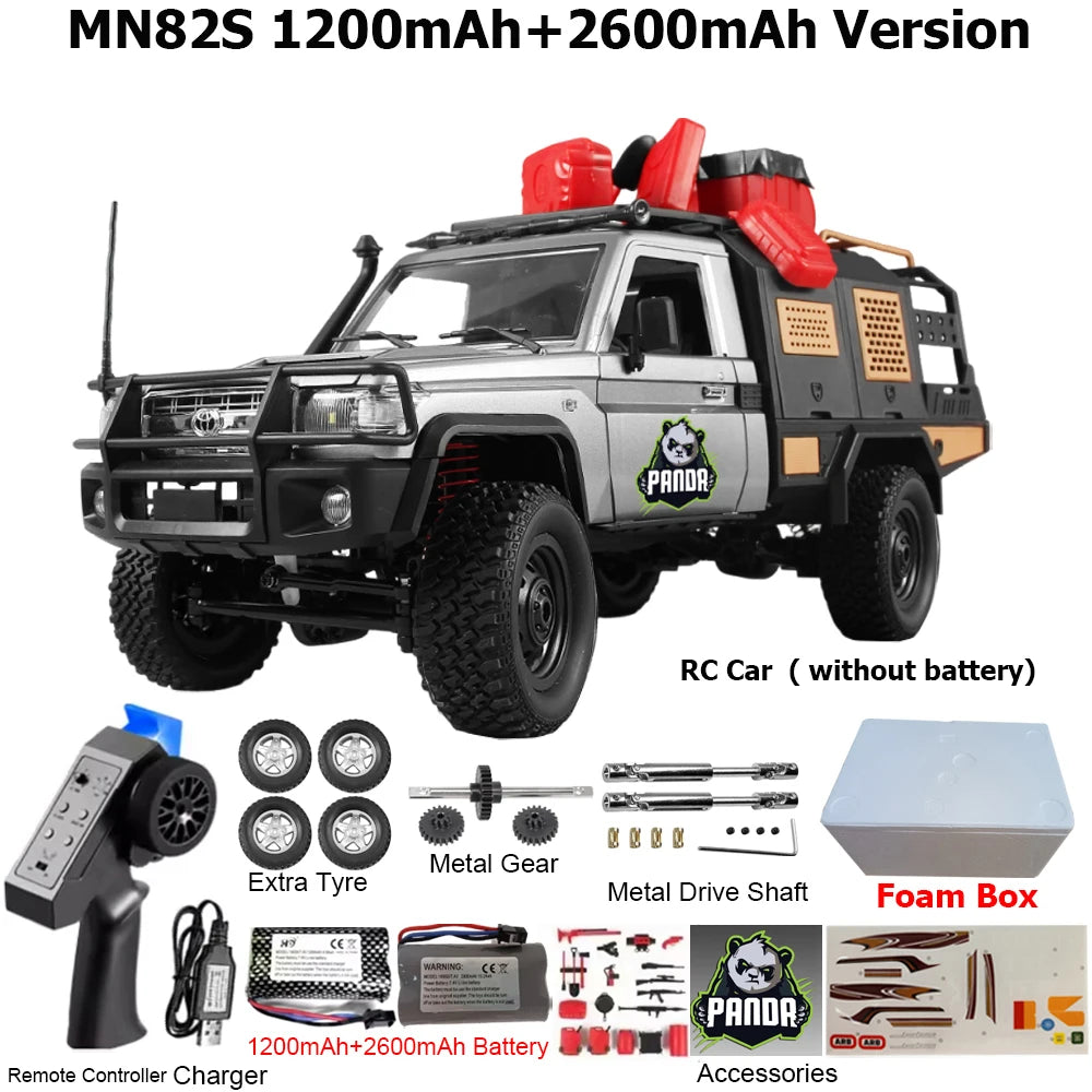 MN82 MN82PRO MN82S MN82T RC Car 1/12 4WD 2.4G Remote Control Car Climbing Off-road RC Crawler LED Light Truck RC Toys As Gift