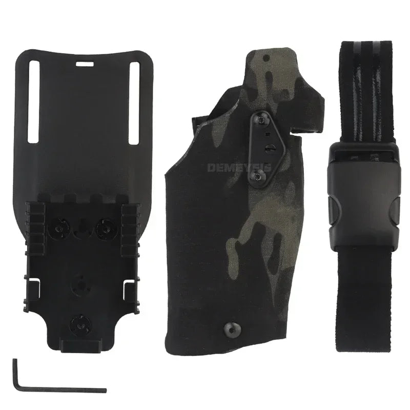 Tactical Holster for G17 Gen4 G19 with X300 X300U Flashlight Quick Locking System Shooting Hunting Pistol Gun Holsters