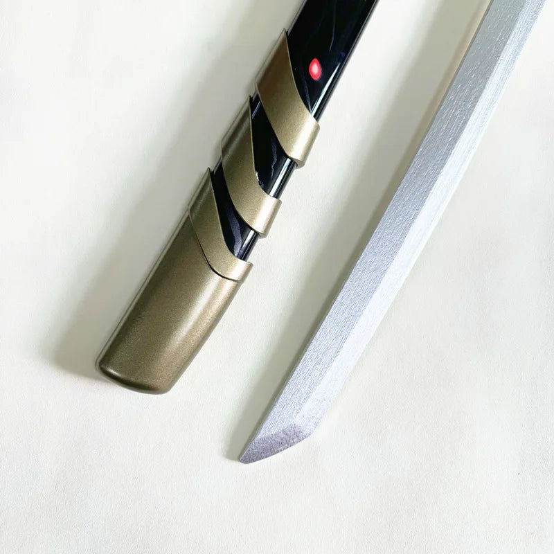 40inch Yasuo Katana Anime League of Legends Sword Cosplay Yone Wooden Ninja Knife Real Size Japanese Katana Samurai Sabre Gift