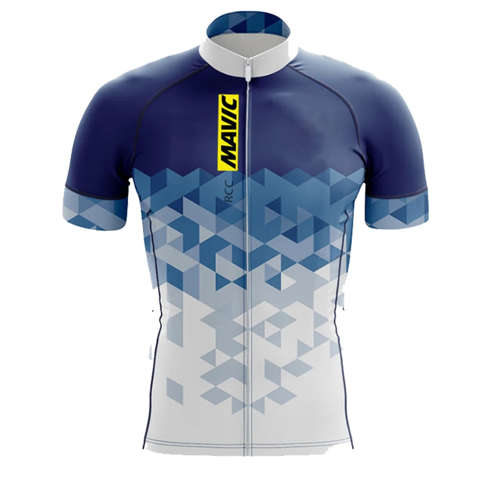 RCC MAVIC Short Sleeve Cycling Jersey Men 2025 Summer Road Bicycle Clothing Breathable Bike Shirts Gym Clothes Men