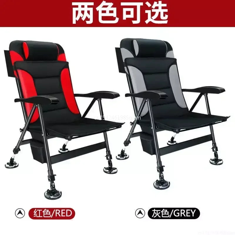 Folding Fishing Chair Multifunctional Ultra Lightweight Carrying Raft Fishing Platform Wild Fishing All Terrain Reclining